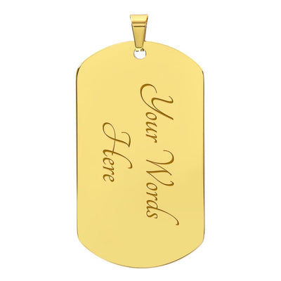 Dad To Be - Dog Tag Necklace